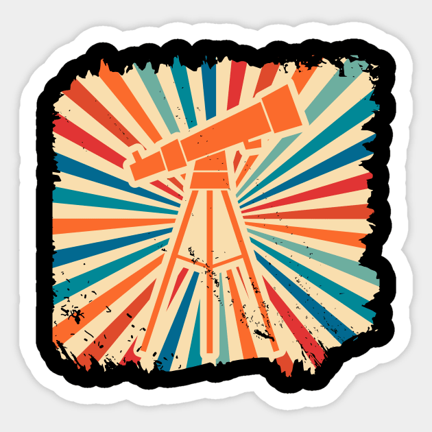 Astronomy retro Sticker by Franja